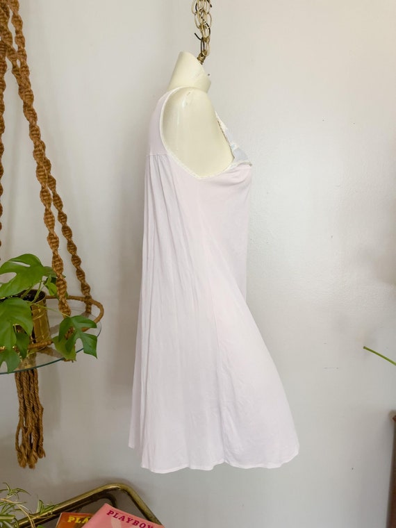 70s Vintage Two (2) Piece Nightgown Set Light Pur… - image 3