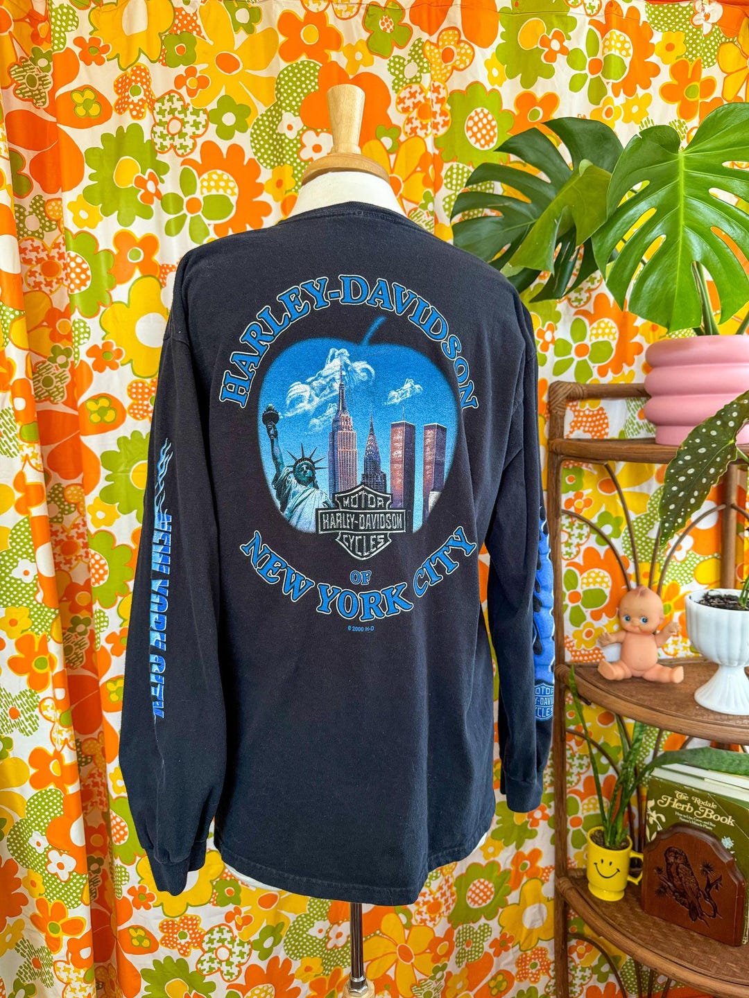 Vintage 90s Harley Davidson Lightning & Thunder All Over