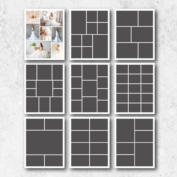 11x14 Photo Template Pack Photo Collage Templates for Photographers Blog Board Photoshop Templates