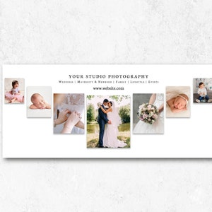 Photo Collage Facebook Cover Template for Photographers Facebook Timeline Cover Template Social Media Marketing Photography Marketing