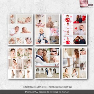 16x20 Photo Collage Templates Photoshop Templates for Photographers Blog Board
