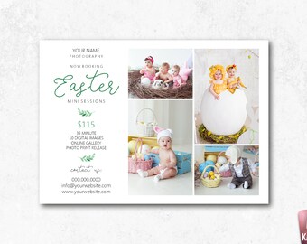 Easter Mini Session Template: Spring Photo Marketing (Photoshop File)
