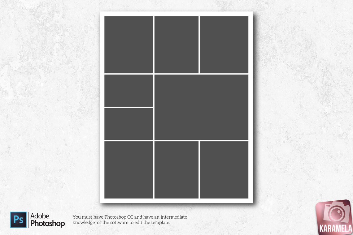 8x10 Photo Collage Templates for Photographers Digital Etsy Australia