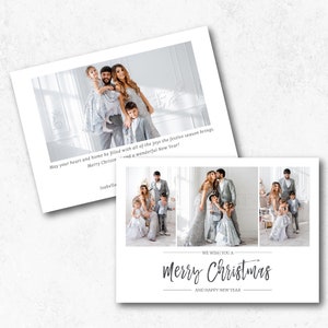 Merry Christmas Photo Card Template Photoshop Template Christmas Card Template Photography Template