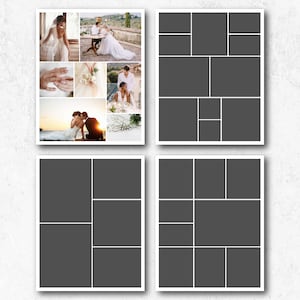 8x10 Photo Collage Template: Photoshop Storyboard (Digital Download)