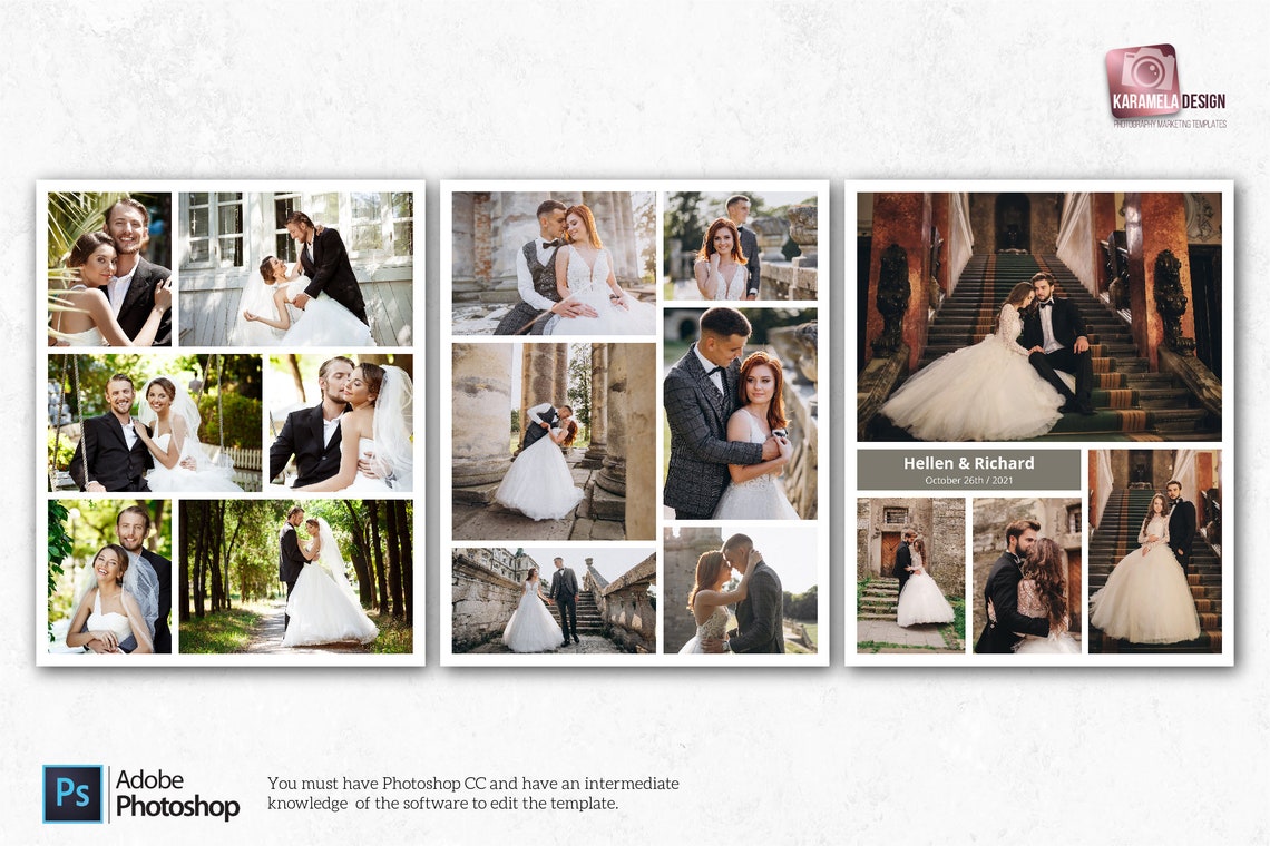 8x10 Photo Collage Template Pack Collage Templates Photo - Etsy
