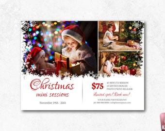 Christmas Mini Sessions Template: Photography Marketing (PSD)