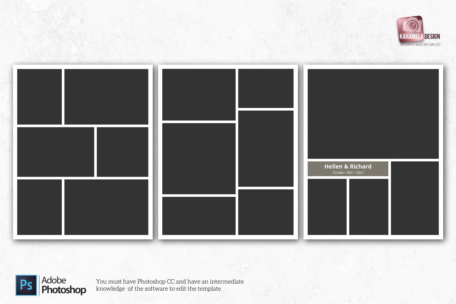 8x10 Photo Collage Template Pack Collage Templates Photo - Etsy
