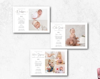 Newborn Photo Sessions Marketing Template Cake Smash Sessions Template Mini Session Template Photography Marketing Set