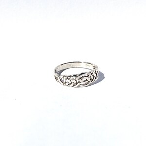 Vintage Silver Celtic Weave Ring