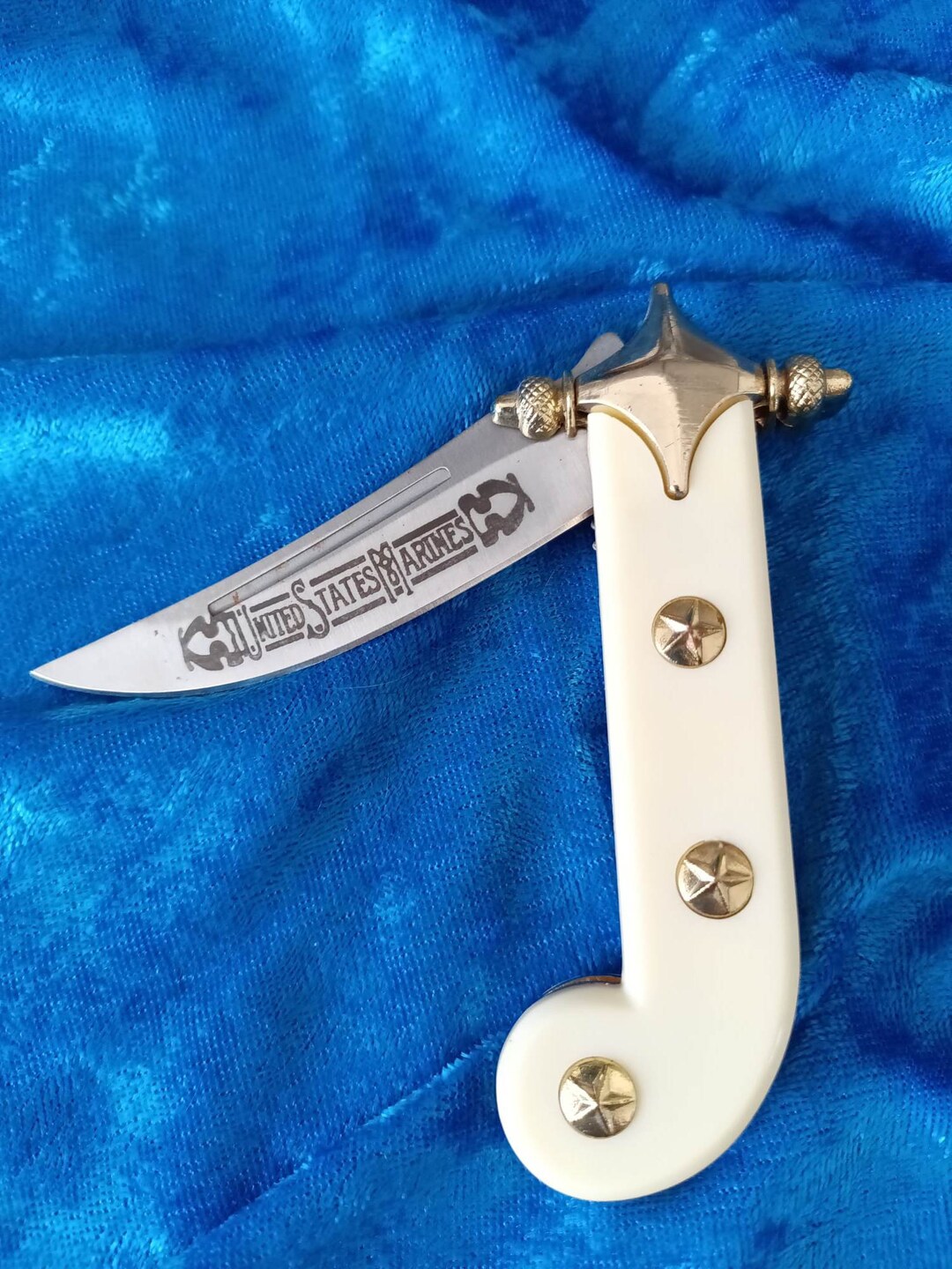 United Stated Marine Pocket Knife Etsy