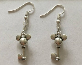 type key Silver Earring