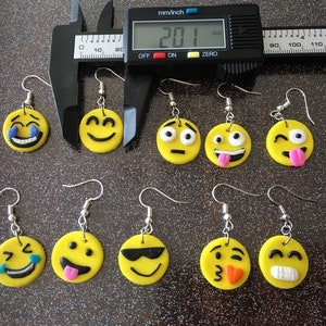 emoticon fimo earring image 1