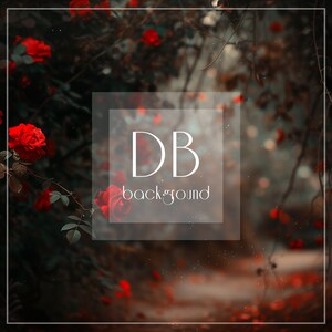 Red Rose Garden Digital Background | Dreamy Rose Garden Digital Backdrop | Fine Art Digital Background for Composite Photography