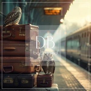 Witch/Wizard Train Station Digital Background | Train Station Digital Backdrop | Magical Train Station Digital Background for Composite