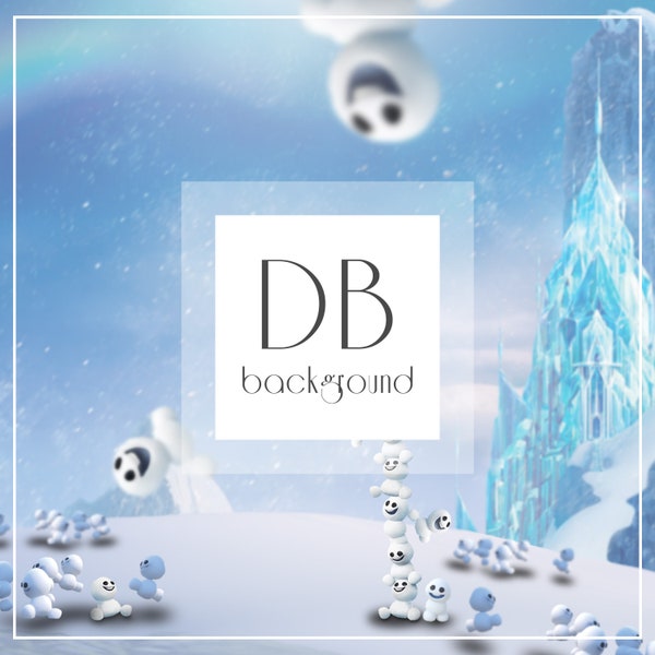 Frozen Snowmen Digital Background | Photoshop Background | Composite Background | Digital Backdrop