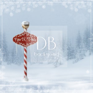 Nordpol Digitales Hintergrund Pack mit Schnee Overlay | Photoshop Hintergrund | Weihnachten Hintergrund | Winter Hintergrund