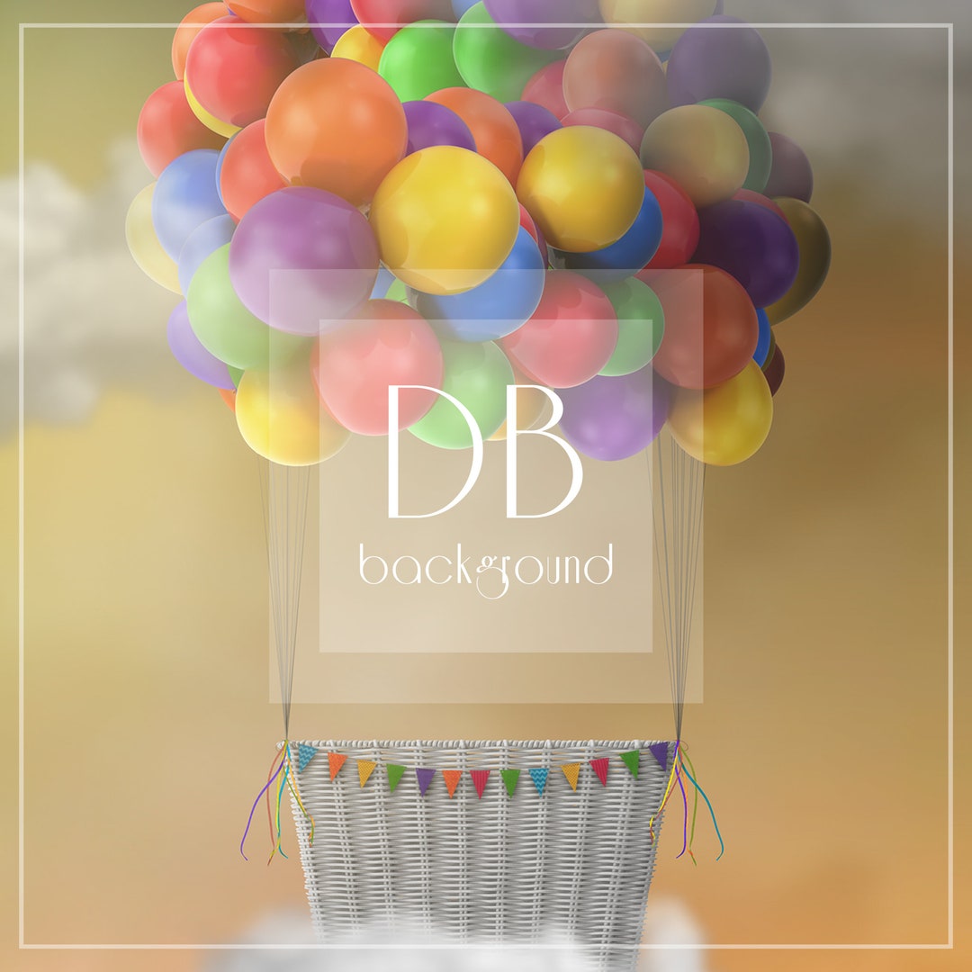 Hot Air Balloon Digital Background Balloon Digital Background Composite