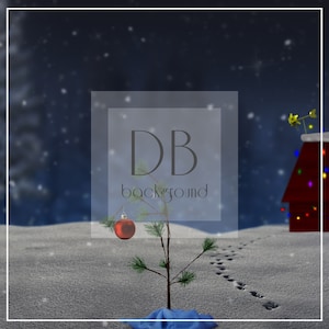 Charlie Brown kerstboom digitale achtergrond | Kerst digitale achtergrond | Charlie Brown digitale achtergrond | Digitale achtergrond
