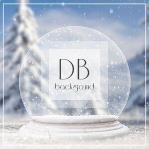 Winter Schneekugel Digitaler Hintergrund | Digitaler Hintergrund | Digitaler Hintergrund | Winter Digitaler Hintergrund
