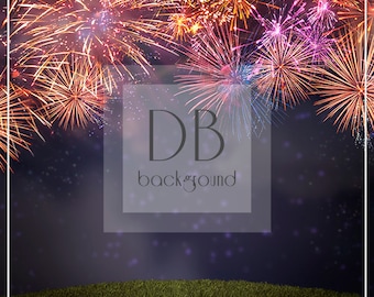 Firework Digital Background  |  Layered Digital Background  |  Photoshop Background  |  4th of July / Independence Day Background