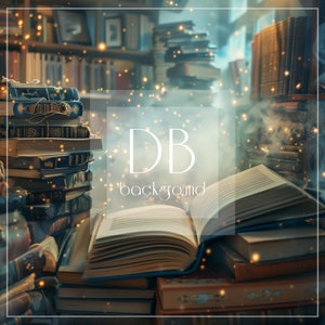 Witch/Wizard Magical Library Digital Background | Magical Books Digital Backdrop | Wizard Library Digital Background for Composites