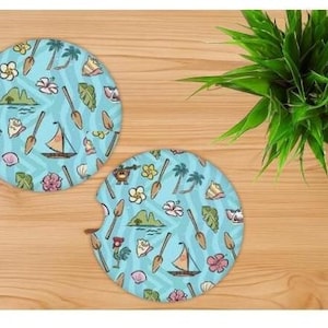 Moana Car Coasters Set of 2 – Disney Inspired Car Accessories