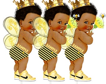 Bee Boy Centerpieces Baby African American Birthday Baby Shower Table Decor