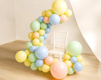 Pastel Balloon Garland Kit: Unicorn Birthday, Baby Shower Arch