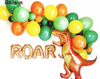 Roar Balloons, Dino Balloon Kit Dinosaur Birthday Decor