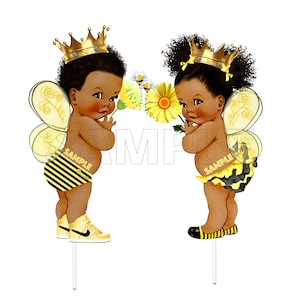 Twin Bee Centerpieces Baby Shower Boy Girl Honey Bee Party Supplies