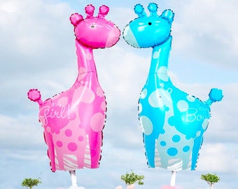 Giant Giraffe Foil Balloon: Safari Baby Shower Decor