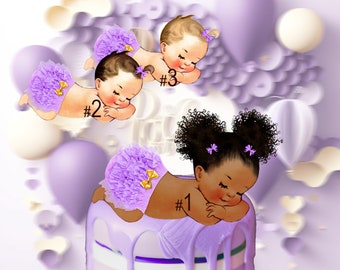 Centerpieces Lavender Seeping Princess Girl Baby Shower Birthday Decoration