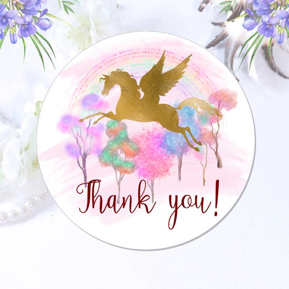 30 Gold Unicorn Chapstick Labels Unicorn Lip Balm Stickers Faux Gold Unicorn Labels