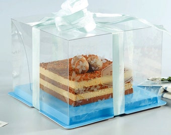 10 "x 10" grand gâteau de mariage boîte faveur gâteau paquet coffret cadeau