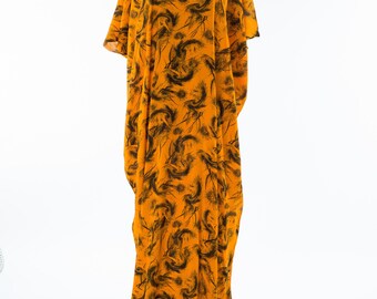 midi dress batik modern