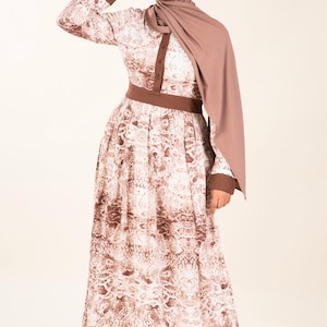 Snake skin long sleeve maxi dress