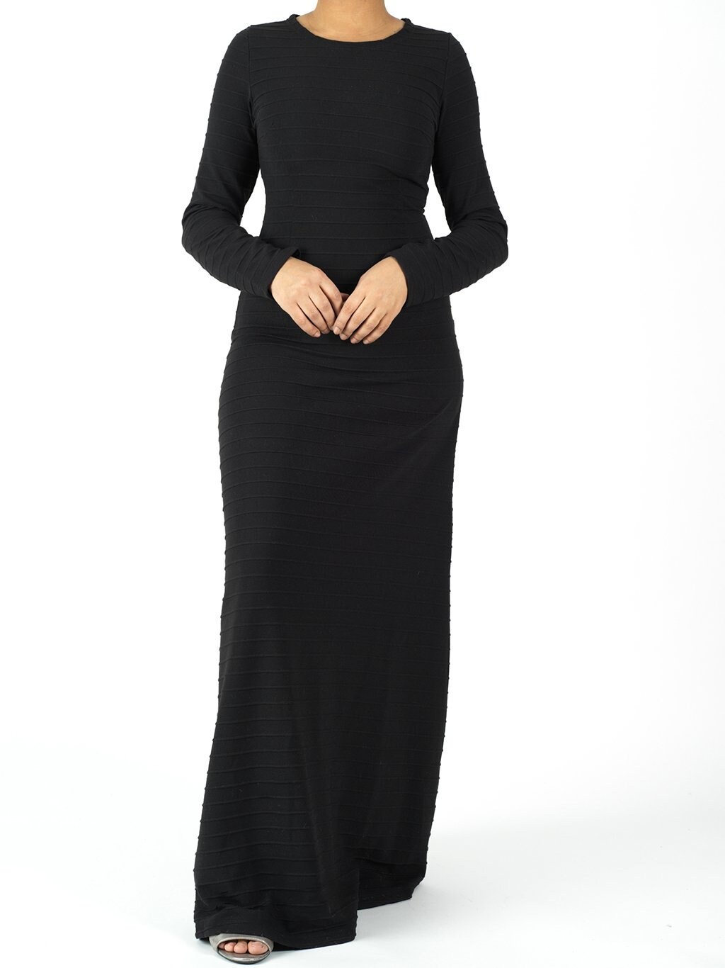 Black Bodycon Long Sleeve Maxi Dressmodest fashion modest | Etsy