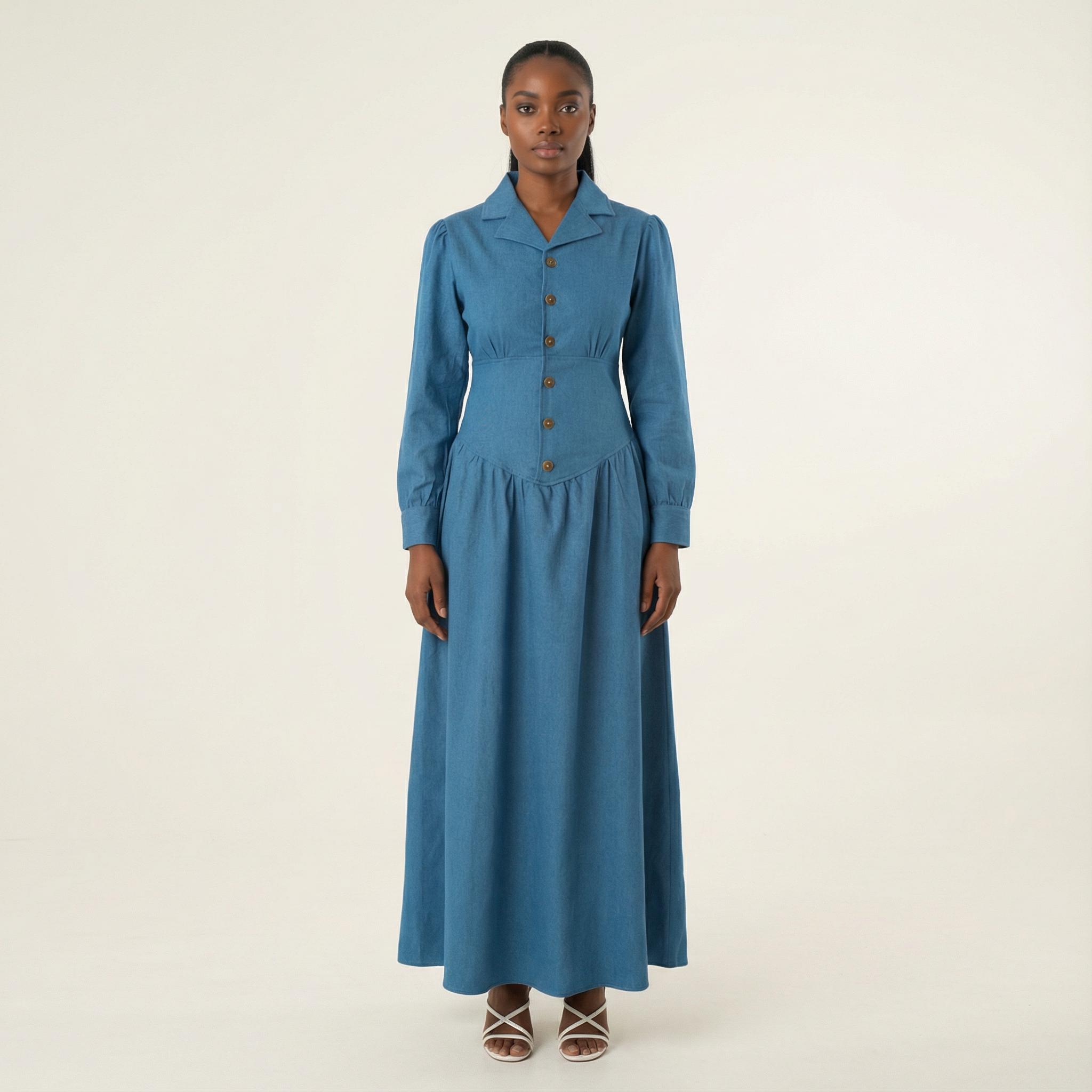 Modest Denim Abaya - Etsy Modest Denim Abaya - Etsy