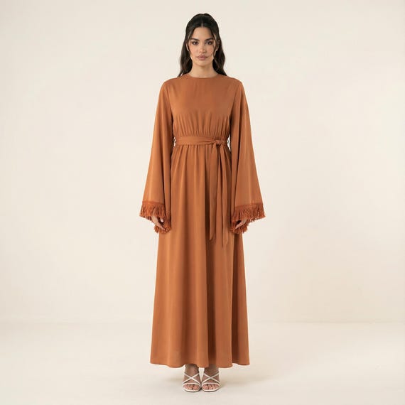 fitted lace wedding dress A-Line Modest Maxi Dress | Dress