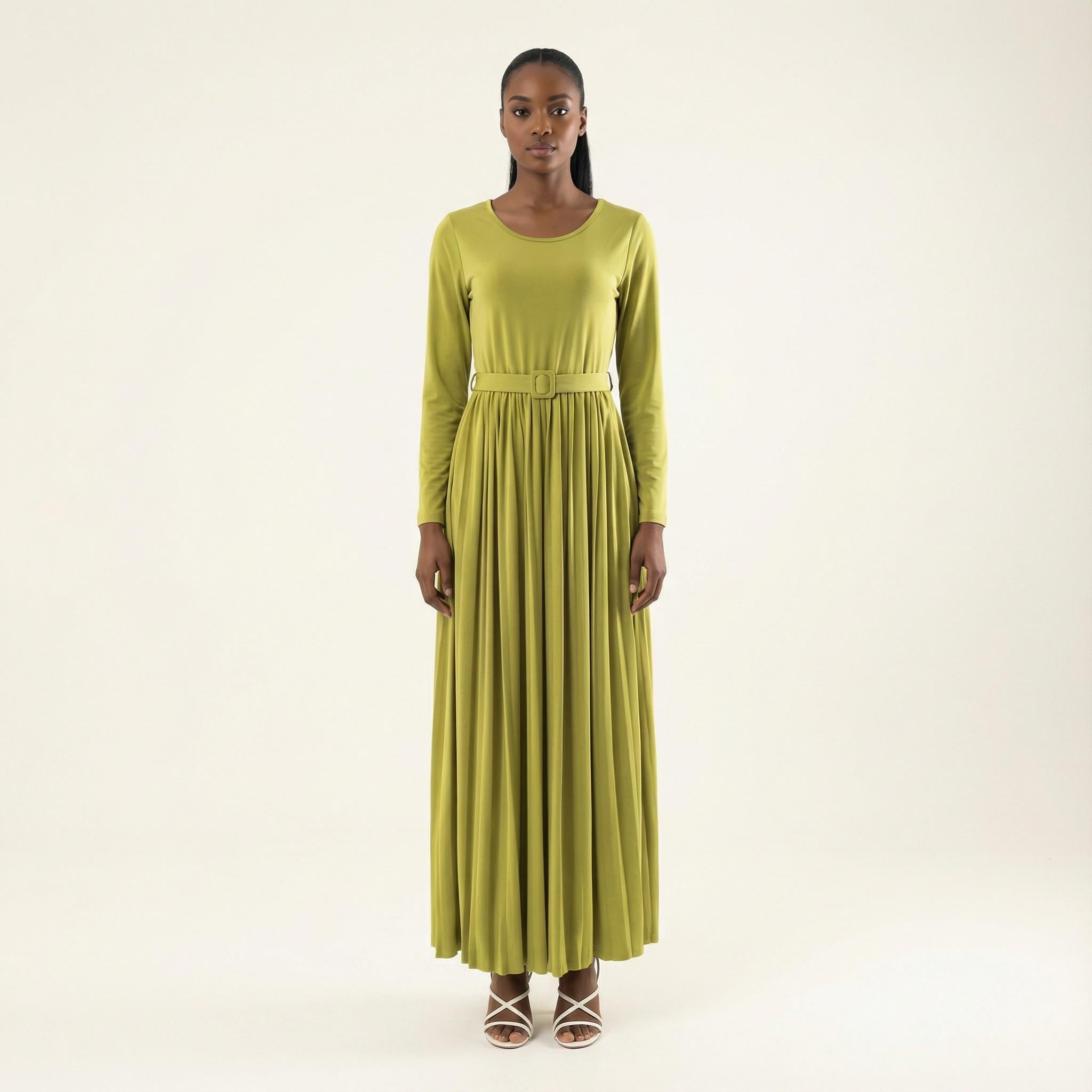 green emerald velvet dress Modest Maxi Dress