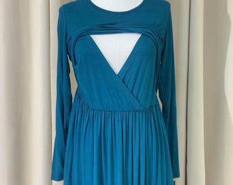 Super soft Breastfeeding Modest maxi dress
