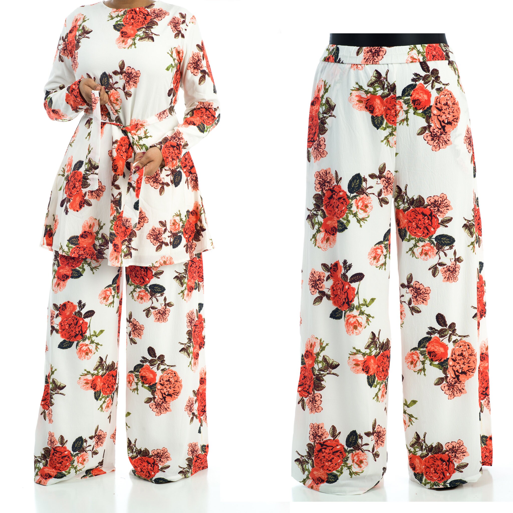 white and floral outfits