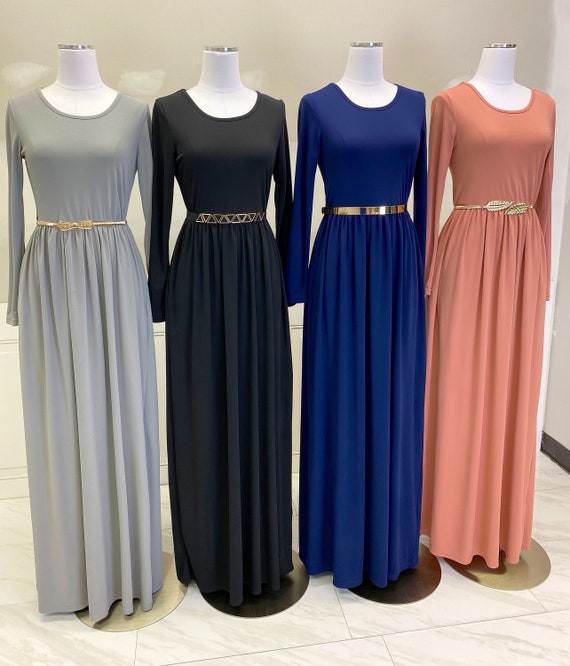 long sleeve maxi dress modest