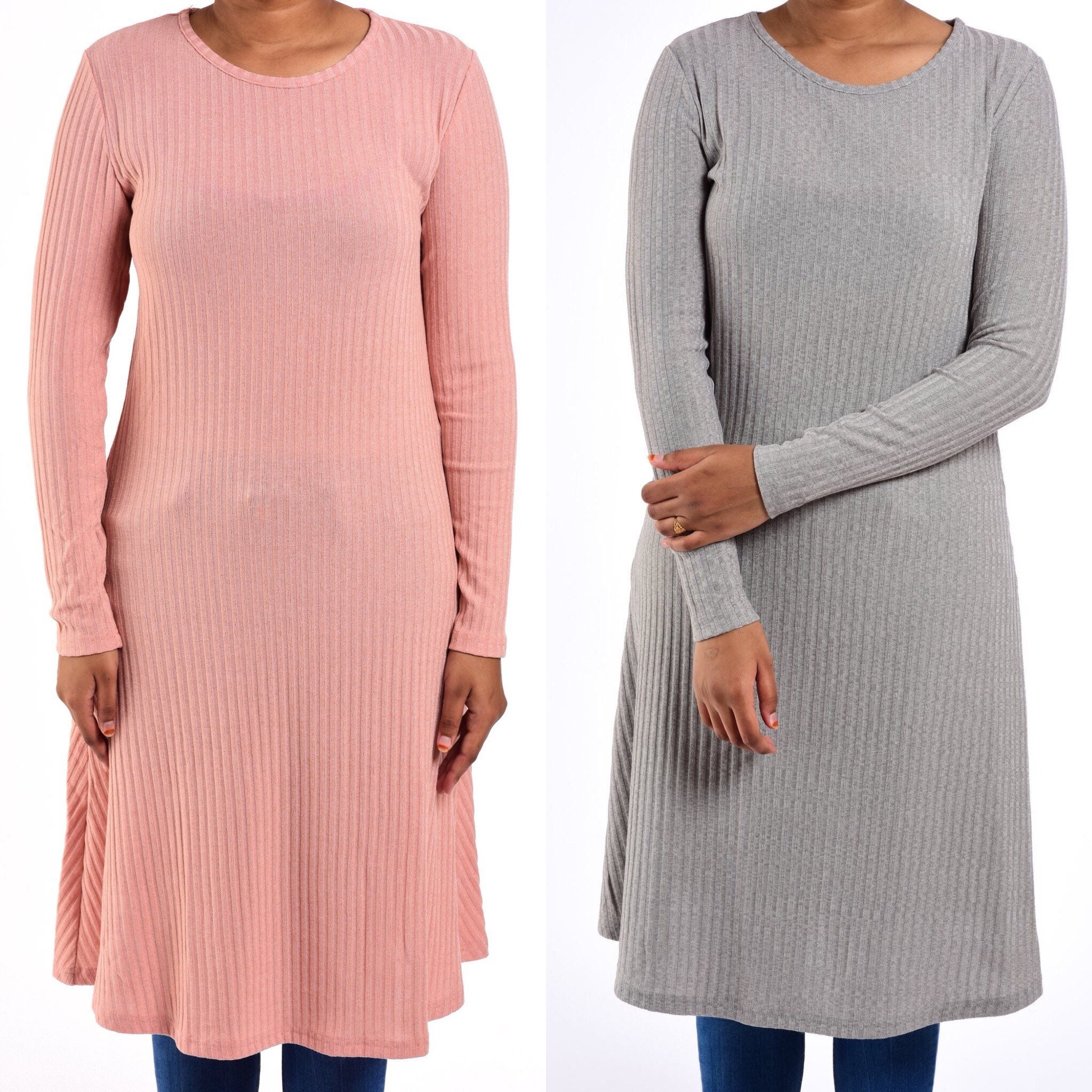 long sleeve sweater midi dress