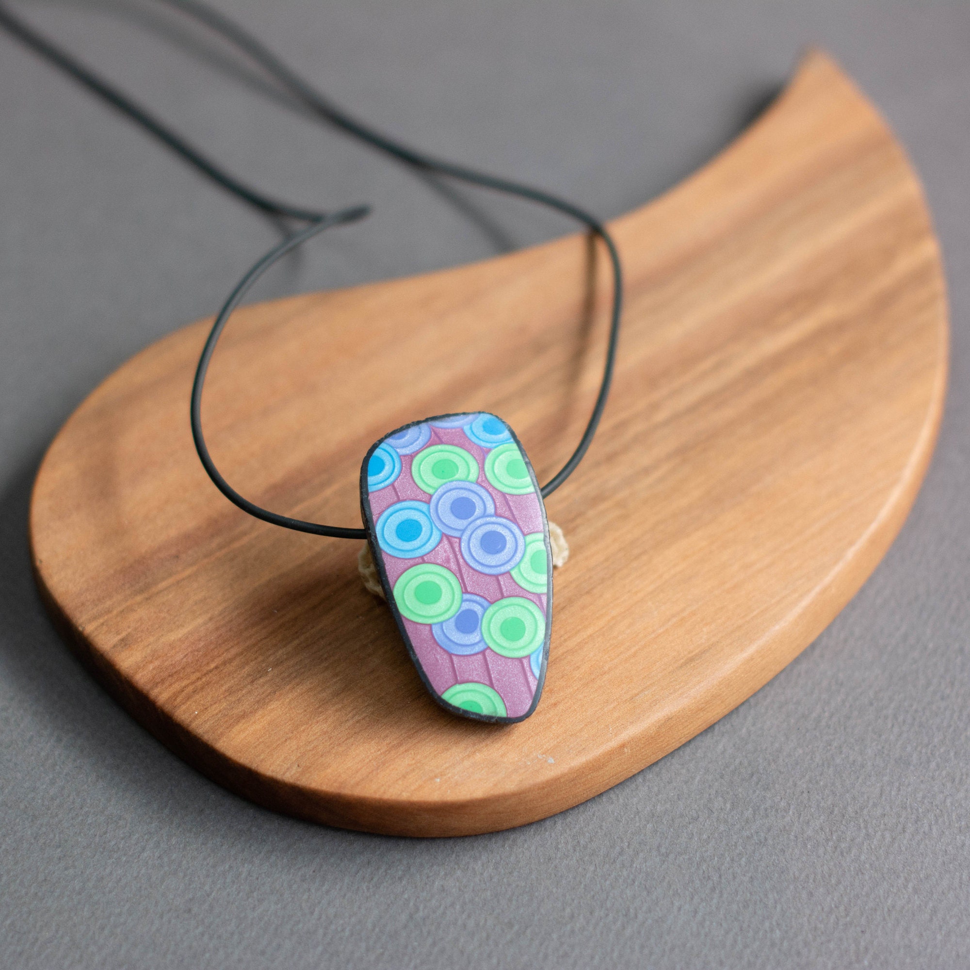 Pendant Francesca Jewellery Hobart Handmade Polymer Clay