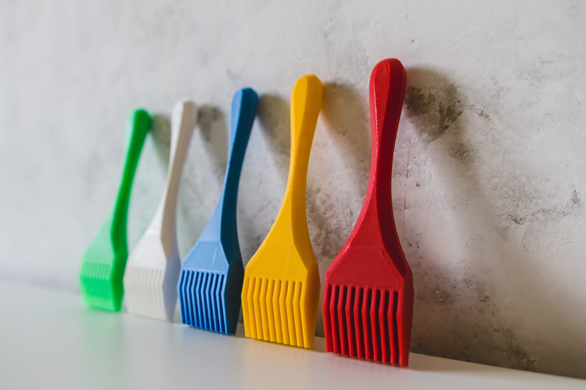 Weaving beater Weaving comb Tapestry beater Green white Etsy