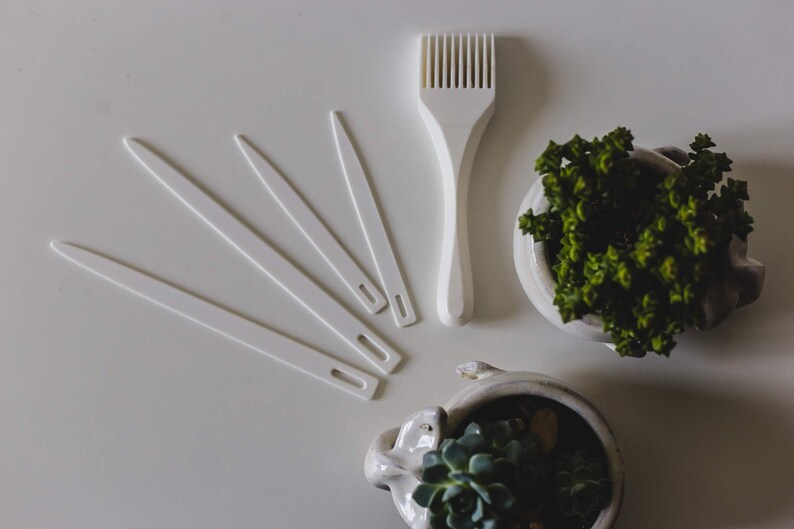 Weaving tool kit Weaving comb and needles Tapestry beater Etsy