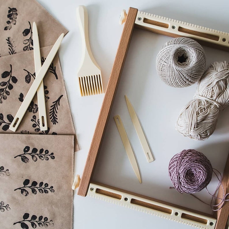 Weaving loom kit Weaving frame loom for beginners Big Etsy