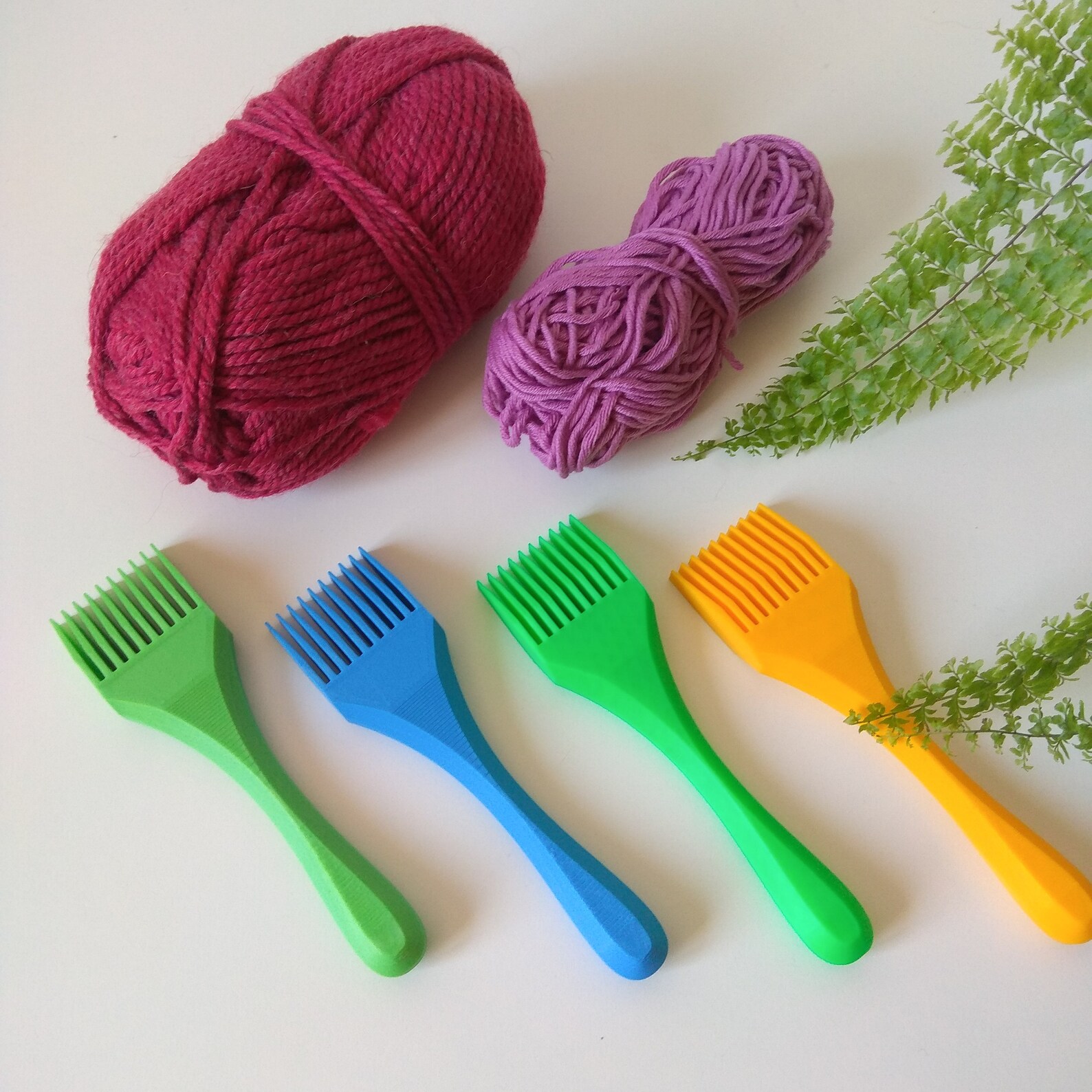 Weaving beater Weaving comb Tapestry beater Green white Etsy